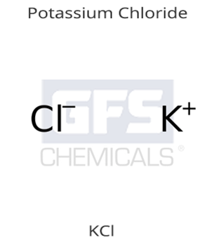 Potassium Chloride, ACS Reagent Grade, 500 g, GFS Chemicals, 60501