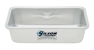 Gilson Model SPA-301 Aluminum Pan, 1.1 qt., for SP3, 7.5 in. x 3.7 in. x 2.3 in. H, 1 lb.