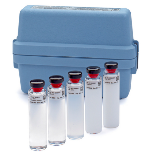 Turbidity Standards, Stablcal Stablized Formazin, <0.1, 20, 200, 1000 and 4000 NTU, HACH, 2662105