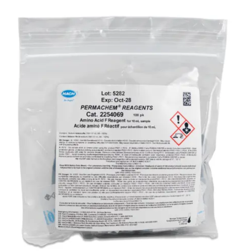 Amino Acid F Reagent Powder Pillows, 10 mL Sample Size, 100/PK, HACH, 2254069