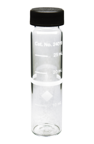 Glass Sample Cell, 25 mm Round, 10-20-25 mL Marks, 6/PK, 2401906