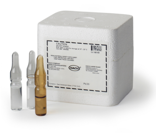 Buffer Solution, ULR Chlorine, 20/PK, HACH, 2493120