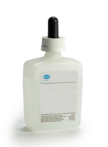 HACH Potassium Hydroxide Standard Solution, 8.00 N, 100 mL Marked Dropper Bottle