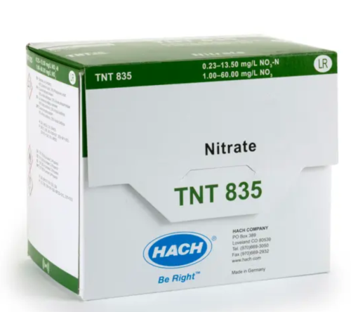 Nitrate TNTplus Vial Test, Low Range (0.23-13.5 mg/L NO3-N), 25/PK, HACH, TNT835