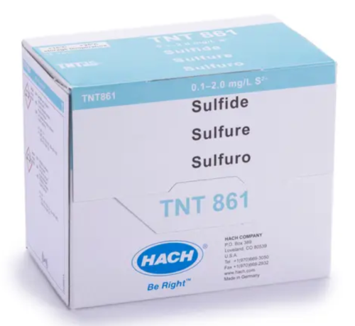 Sulfide TNTplus Vial Test (0.1-2.0 mg/L), 25/PK, HACH, TNT861