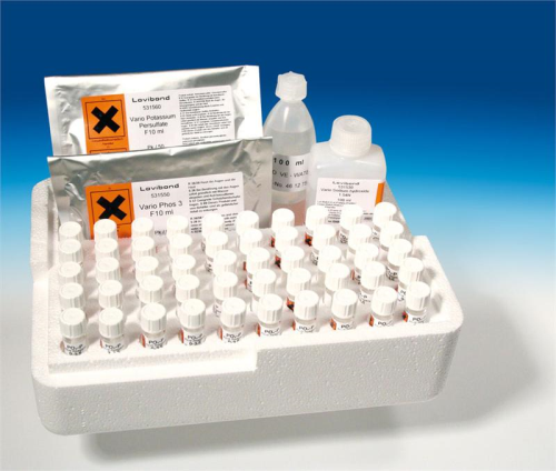 VARIO Total Phosphate Reagent Set, Test-In-Tube, 50 Tests/PK, Tintometer, Inc, 535210 (8, UN3264, PG III; 8, 6.1, UN2923, PG II; 8, UN1824, PG II; 5.1, UN3215, PG III)