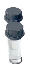 Sample Cuvette 28 x 70 mm (replaces 28 x 93 mm), Use for Grab Sample, Includes Ten Threaded Light Shield Caps, Package of 10