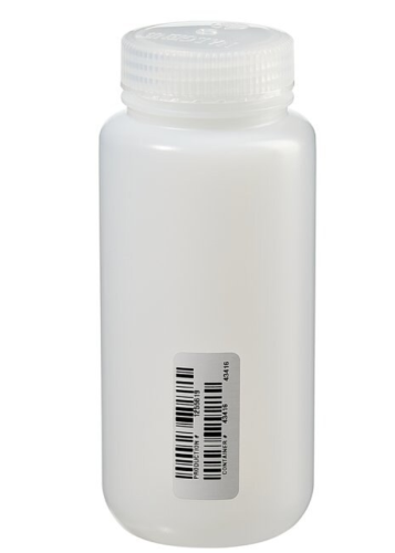 Bottles, TraceClean Level 3  I-CHEM, Wide-Mouth HDPE with PP Cap, 500 mL, 48/CS, Thermo Scientific, N311-0500