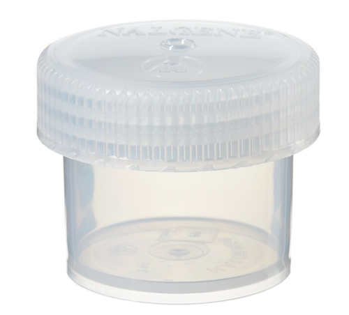 Nalgene Jar, Straight-Side, Wide-Mouth, with White Polypropylene screw Closure,  2118-0002