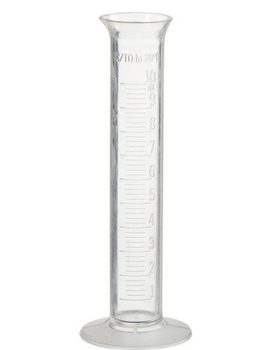 Nalgene Cylinder, Graduated, Polymethylpentene, 10 mL, 3665-0010