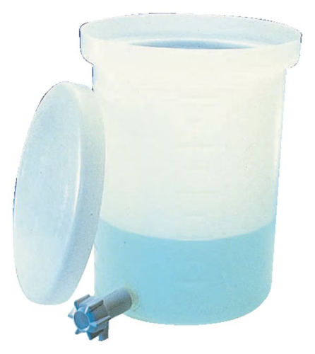 Cylindrical Tank with Cover and Spigot Low-Density Polyethlene (LLDPE) 15 gal. 54102-0015