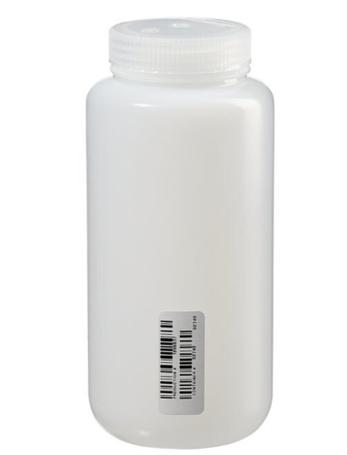 Bottles, TraceClean Level 3  I-CHEM, Wide-Mouth HDPE with PP Cap, 1000 mL, 24/CS, Thermo Scientific, N311-1000
