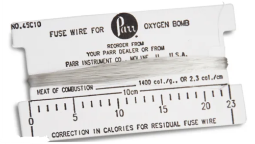 Fuse Wire, Platinum 36 ga, 300 cm Coil, Parr Instrument Company, 45C3