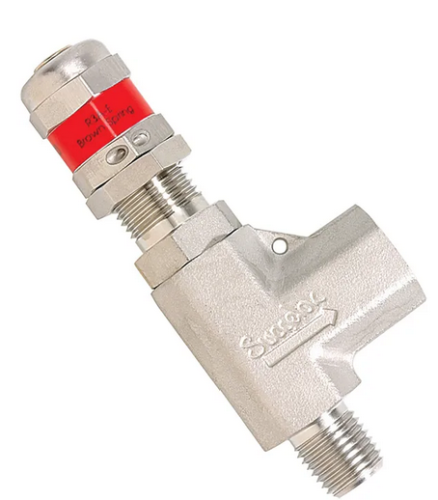 Pressure Relief Valve, Preset 145 psi, Adjustable 50 to 150 psi, Parr Instrument Company, A140VB2P2