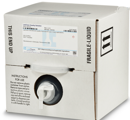 Buffer Solution, pH 9.18 at 25 degrees C, 20 L Cubitainer, LabChem, LS124505