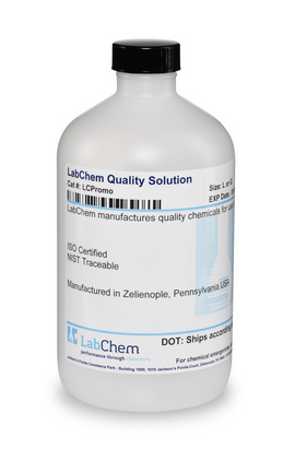 Lead AA Standard, 1000 ppm (1 mL = 1 mg Pb), 500 mL Poly Bottle, Labchem, LC161301