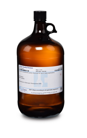 Potassium Permanganate, 0.1 N (0.02 M), 4 L Amber Glass Bottle, Labchem, LC199804