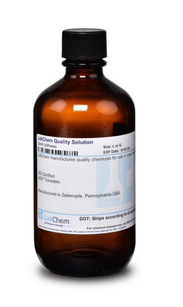 Sulfuric Acid, 50% v/v (1+1), 1 L Amber Glass Bottle, Labchem, LC256402