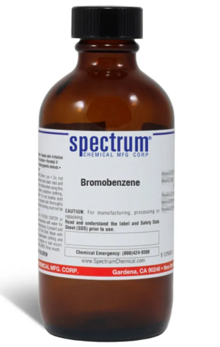 Bromobenzene, 500 mL Amber Bottle, Spectrum Chemical Mfg, B1150-500MLGL