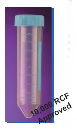 Centrifuge Tube, Polypropylene copolymer, Sterile, Molded in Graduations, 50 mL.