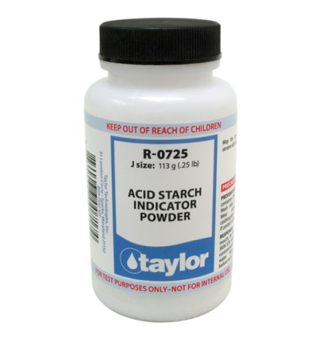 Acid Starch Indicator Powder, 0.25 lb. Bottle,