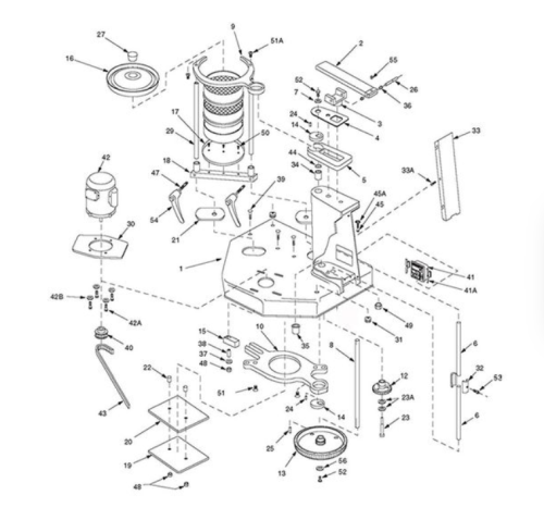 W.S. Tyler (Regsitered) Hex Head Screw, 3/8-16 X 0.62" Long, for RX-29 & RX-30, Number 52 on Diagram, 114162