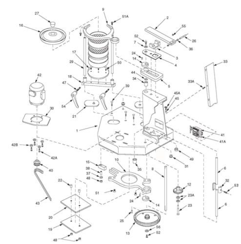W.S. Tyler (Regsitered) 5/16-24 x 1-1/4 in. Long Socket Head Cap Screw for RX-29, RX-30 & RX-94, Parts 52 & 53 on Diagram, ZF10251