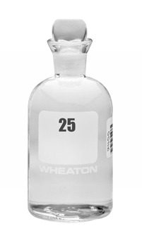 Bottle, B.O.D, Glass with Pennyhead Stopper, 300 mL (#49-72) (Case of 24), Wheaton Industries, Inc., 227497-03G