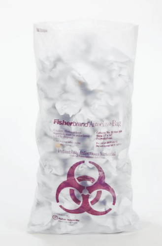 Biohazard Autoclave Bag, without  Sterilization Indicator, 12 in. x 24 in., Fisherbrand, 22-044-558