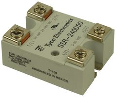Solid State Relay, SPST-NO, 50 A, 280 Vrms, Panel, Screw Terminals, Zero Crossing Mode