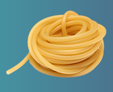 Rubber Tubing, Latex, Amber, 1/4 in. x 1/8 in., Non-toxic and Has Smooth Walls [REPRESENTATIVE IMAGE]